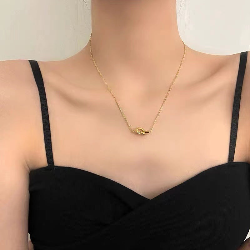 Gentle Wind Accessories Titanium Steel Necklace Female Ins Trend Niche