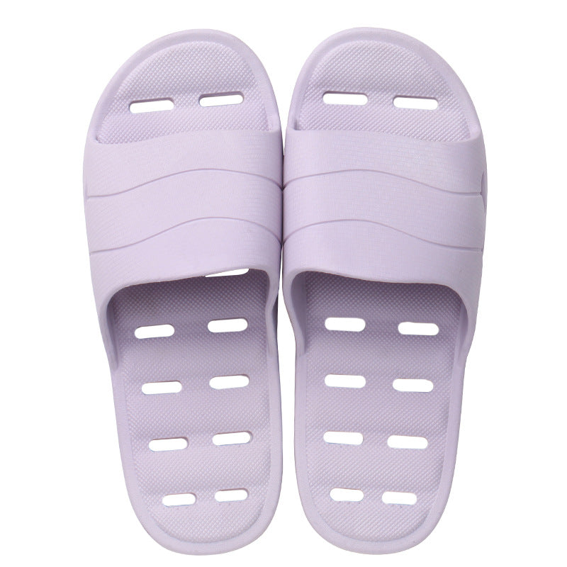 Plastic thick soft bottom leaking household slippers