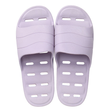 Plastic thick soft bottom leaking household slippers