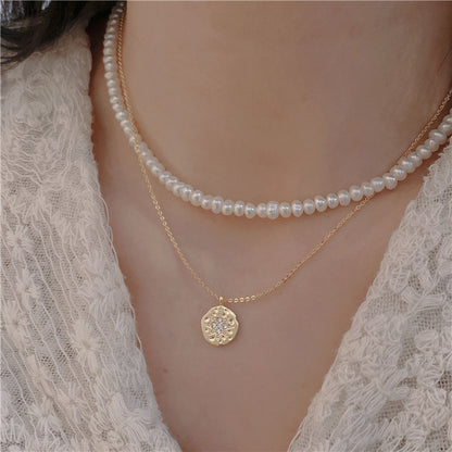 French Simple And Gentle Necklace Vintage Light Luxury Hong Kong Style Accessories