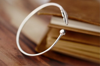 S925 Sterling Silver Leaf Bracelet