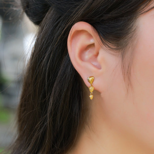 Handmade Wire-drawn S925 Silver Tassel Earrings Gentle And Ethereal