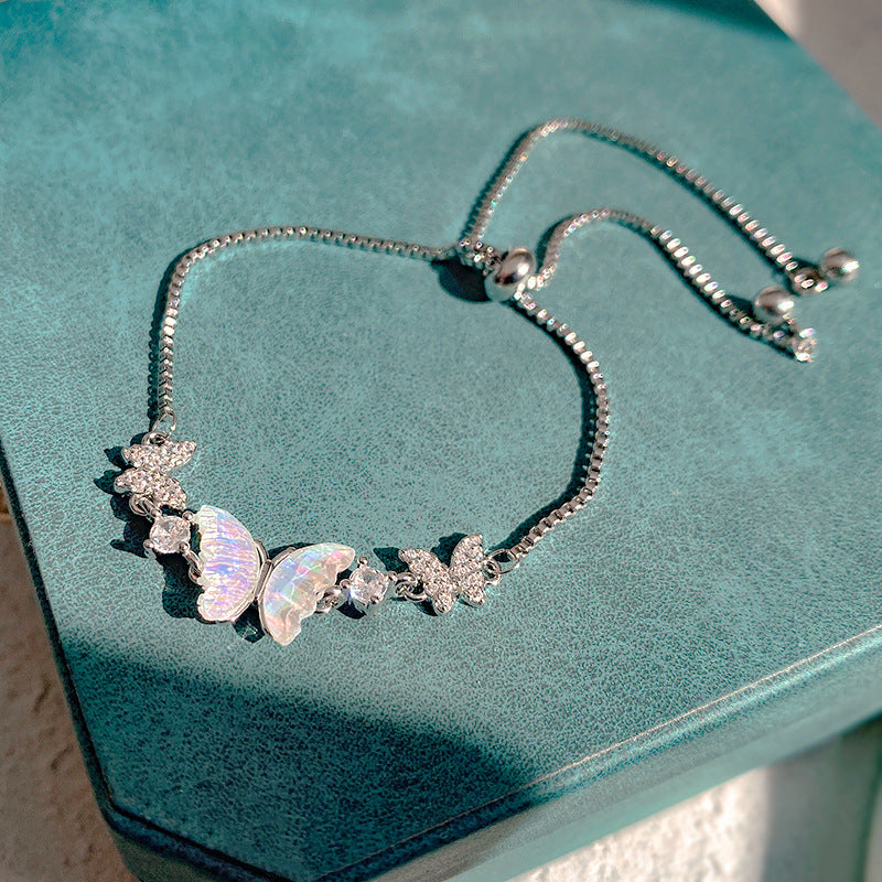 Gentle Sweet Butterfly Bracelet Pearl