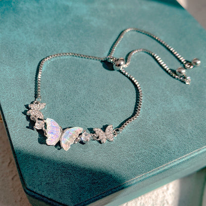 Gentle Sweet Butterfly Bracelet Pearl