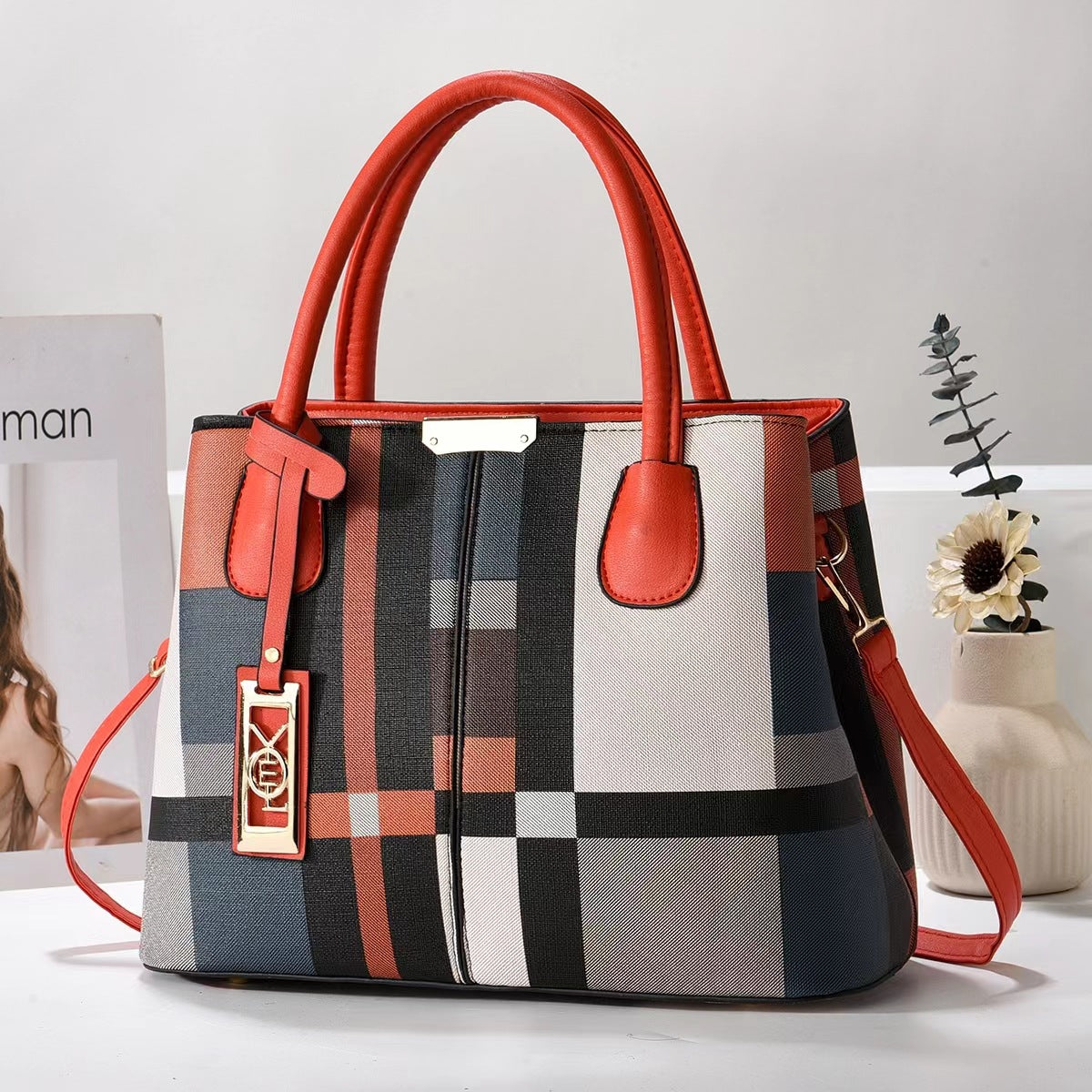Fashion Handbag Mom Large Capacity Shoulder Bag