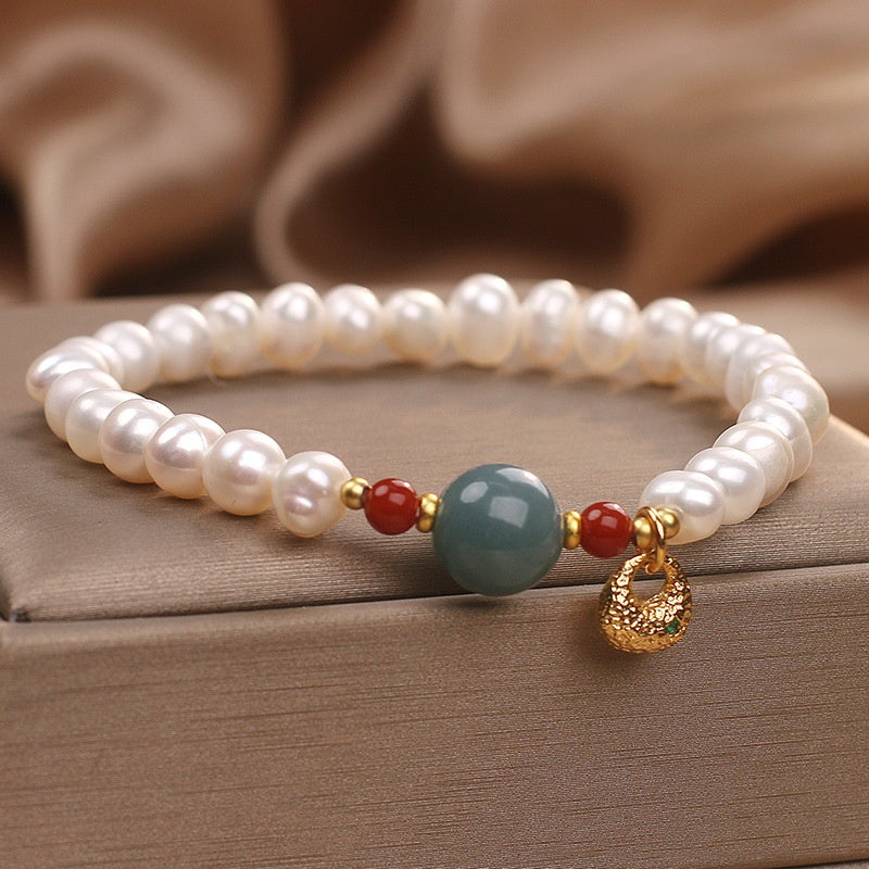 Freshwater Pearl Aquamarine Light Luxury Gentle Sweet
