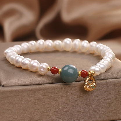 Freshwater Pearl Aquamarine Light Luxury Gentle Sweet