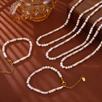 French Elegance Gentle Casual Style Jewelry Shell Beaded Design Sense