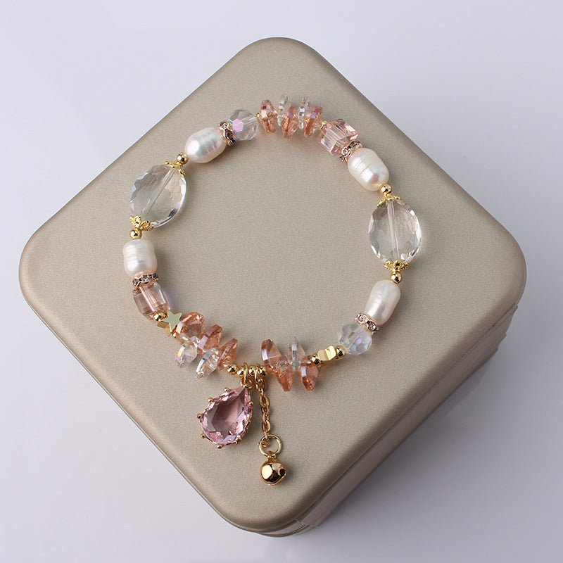 Pearl Crystal Stitching Gentle Women's Bracelet