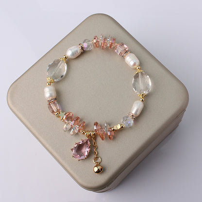 Pearl Crystal Stitching Gentle Women's Bracelet