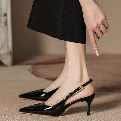 Women's Stiletto Heel Pointed Toe Strap Closed Toe Sandals