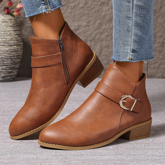 Code Pointed Comfortable Martin Boots In Stock