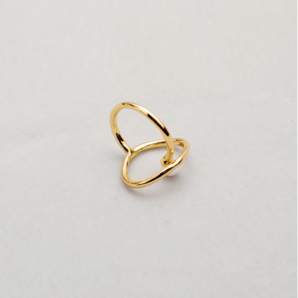 Artistic Sense Of Gentle Curve Design Texture Ring