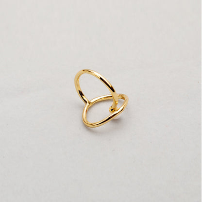 Artistic Sense Of Gentle Curve Design Texture Ring