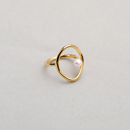 Artistic Sense Of Gentle Curve Design Texture Ring