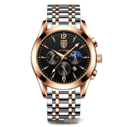 Men's Quartz Waterproof Luminous Belt Watch