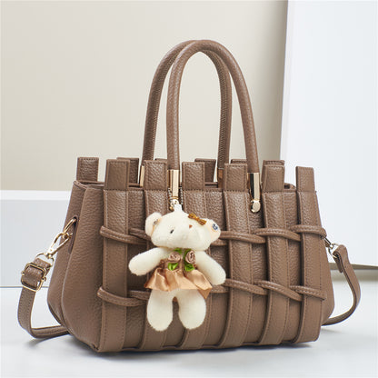 New Anti-scratch Women's Bag Fashion Hand-woven Handbag Shoulder Bag