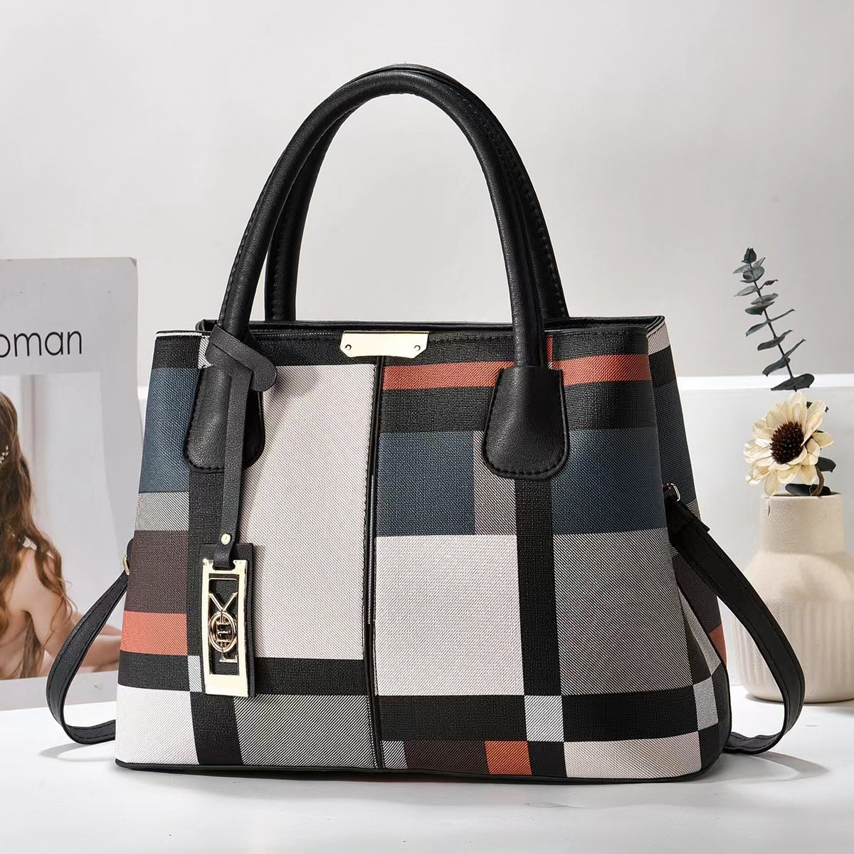Fashion Handbag Mom Large Capacity Shoulder Bag