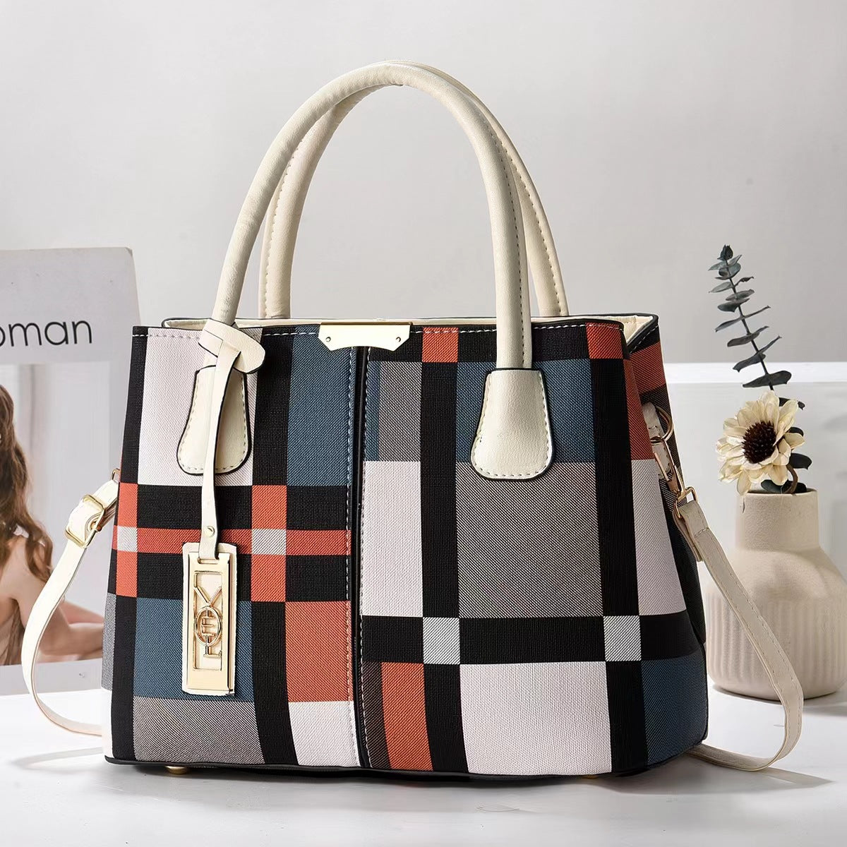 Fashion Handbag Mom Large Capacity Shoulder Bag