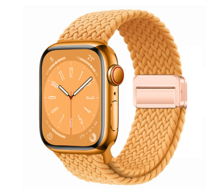 Magnetic Buckle Woven Loop Integrated Strap