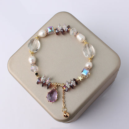 Pearl Crystal Stitching Gentle Women's Bracelet