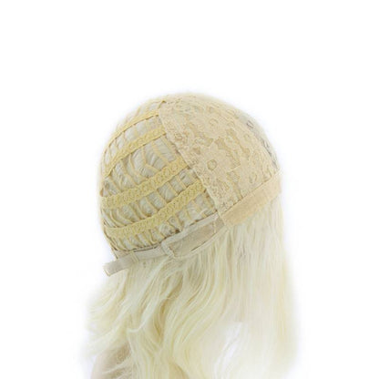 Gradient Medium Length Curly Rose Mesh Wig Cover