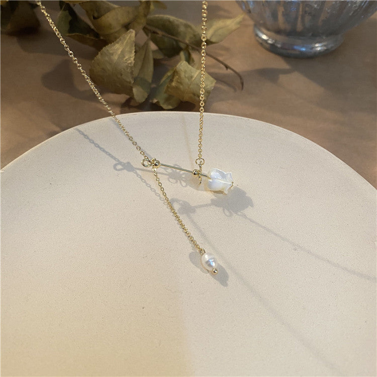 Vintage Gentle Freshwater Pearl Shell Rose