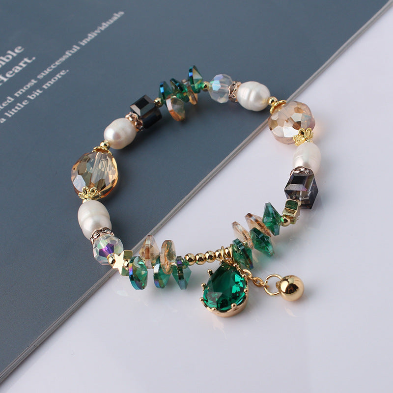 Pearl Crystal Stitching Gentle Women's Bracelet