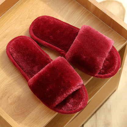 Cotton Slippers Floor Non-slip Warm Korean Women's