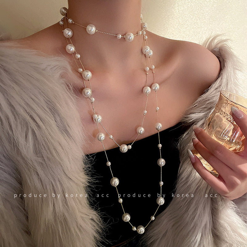 Temperament, Court Style, Minority Design, Collarbone Chain, Delicate And Gentle Sweater Chain
