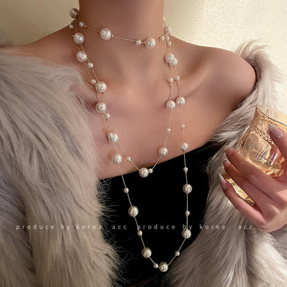 Temperament, Court Style, Minority Design, Collarbone Chain, Delicate And Gentle Sweater Chain