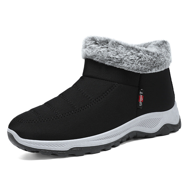 Women's Cotton-padded Shoes Fleece Lined Padded Warm Keeping Slip-on