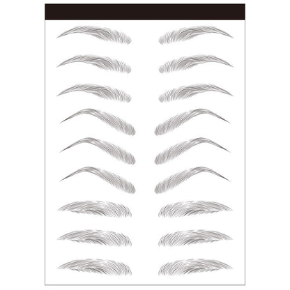 Waterproof 6D Eyebrow Tattoo Semi-Permanent Embroidery Natural Long Lasting Fake Eyebrow