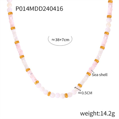 French Elegance Gentle Casual Style Jewelry Shell Beaded Design Sense