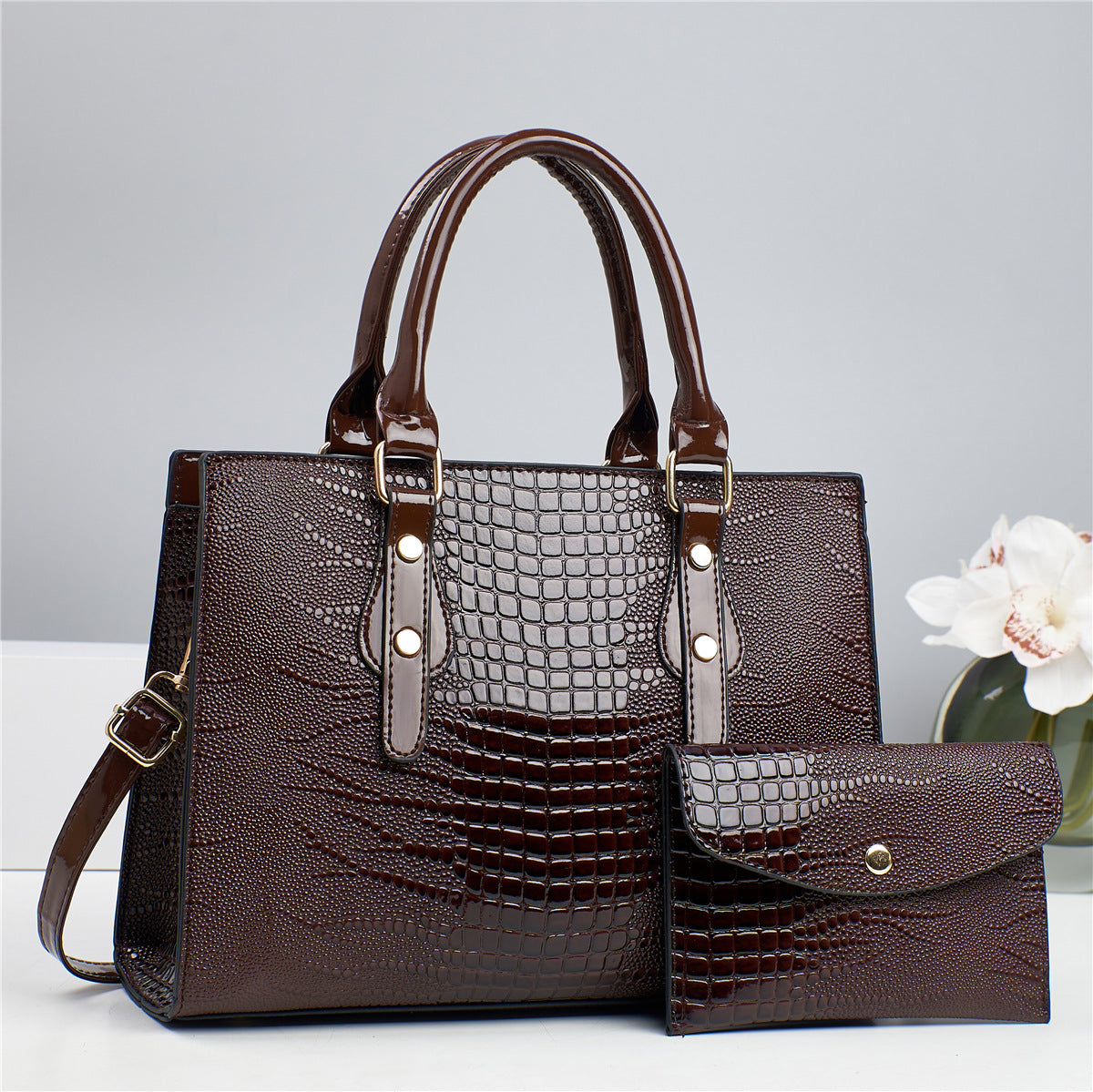 European And American New Commuter Shoulder Portable Crossbody Two-piece Bag
