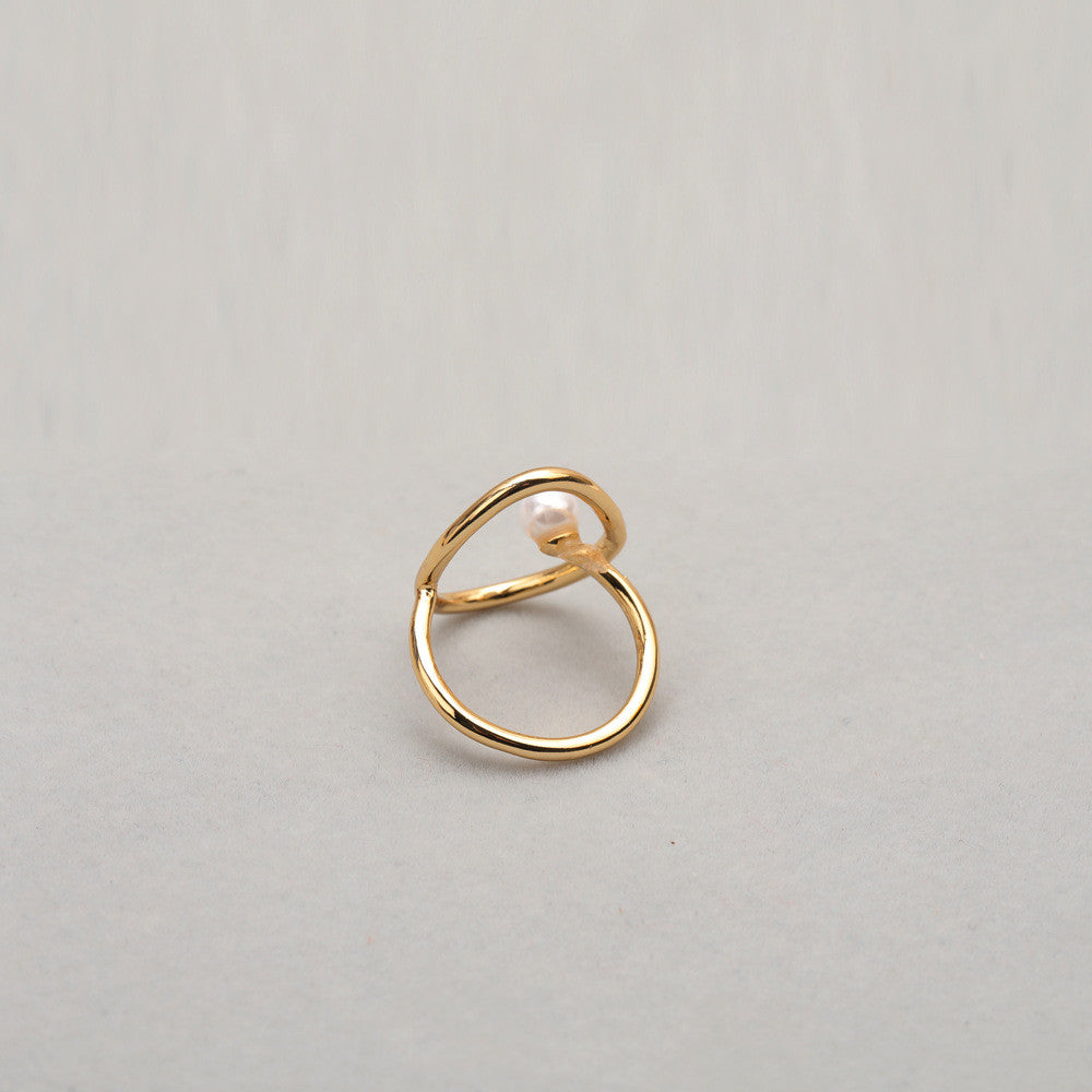 Artistic Sense Of Gentle Curve Design Texture Ring