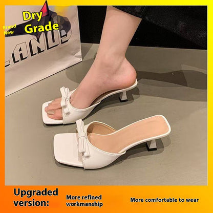 With Skirt Sandals And Slippers Bow Slippers