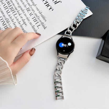 Smart Watch Wristband Single Row Denim Chain Metal