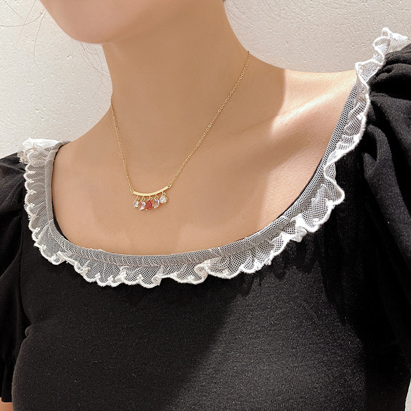 Temperament Gentle Goddess Fashion Smile Necklace