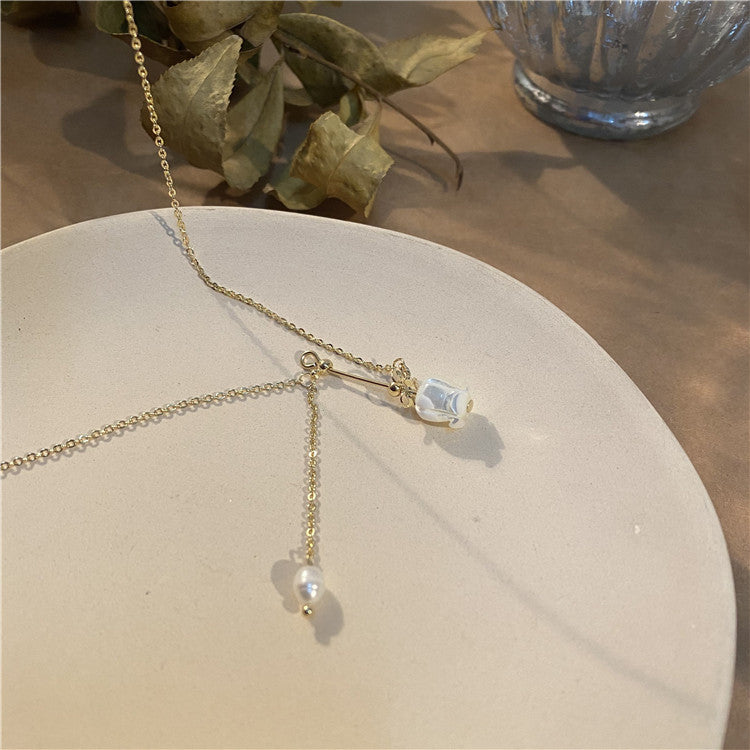 Vintage Gentle Freshwater Pearl Shell Rose