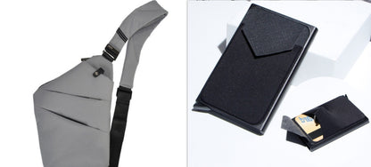 Canvas Chest Bags For Men And Women Across One Shoulder