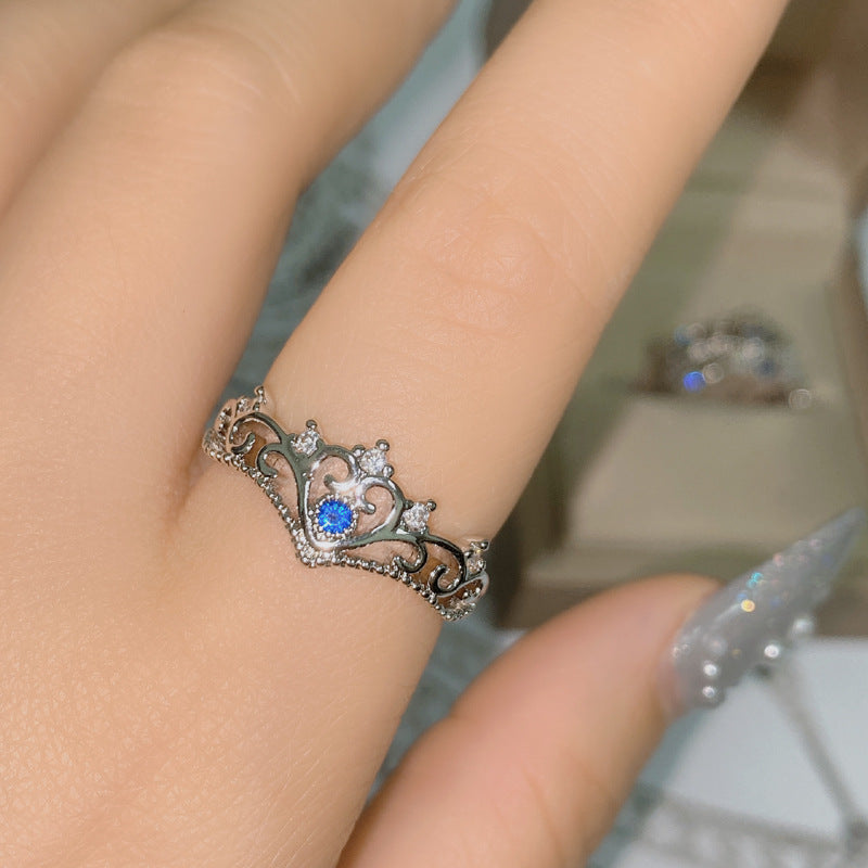 Medieval Wendy's Life Gentle Ocean Blue Girl Ring