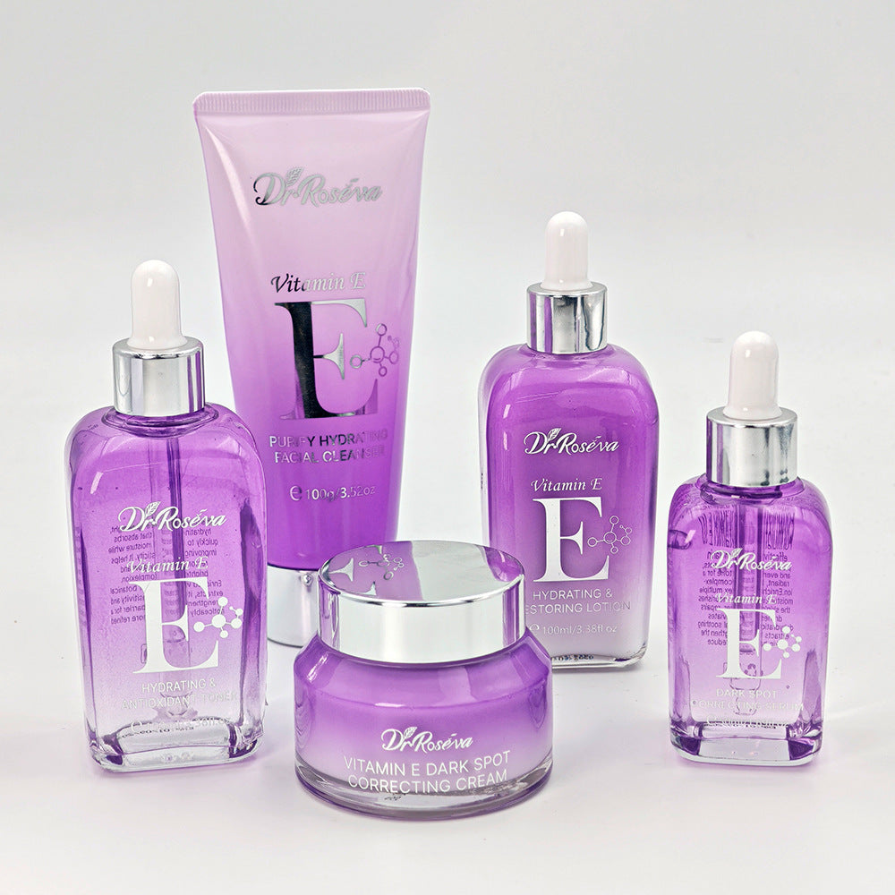 Repairing Moisturizing Antioxidant And Lightening Serum Lotion Vitamin E Skincare Set