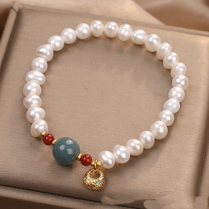 Freshwater Pearl Aquamarine Light Luxury Gentle Sweet