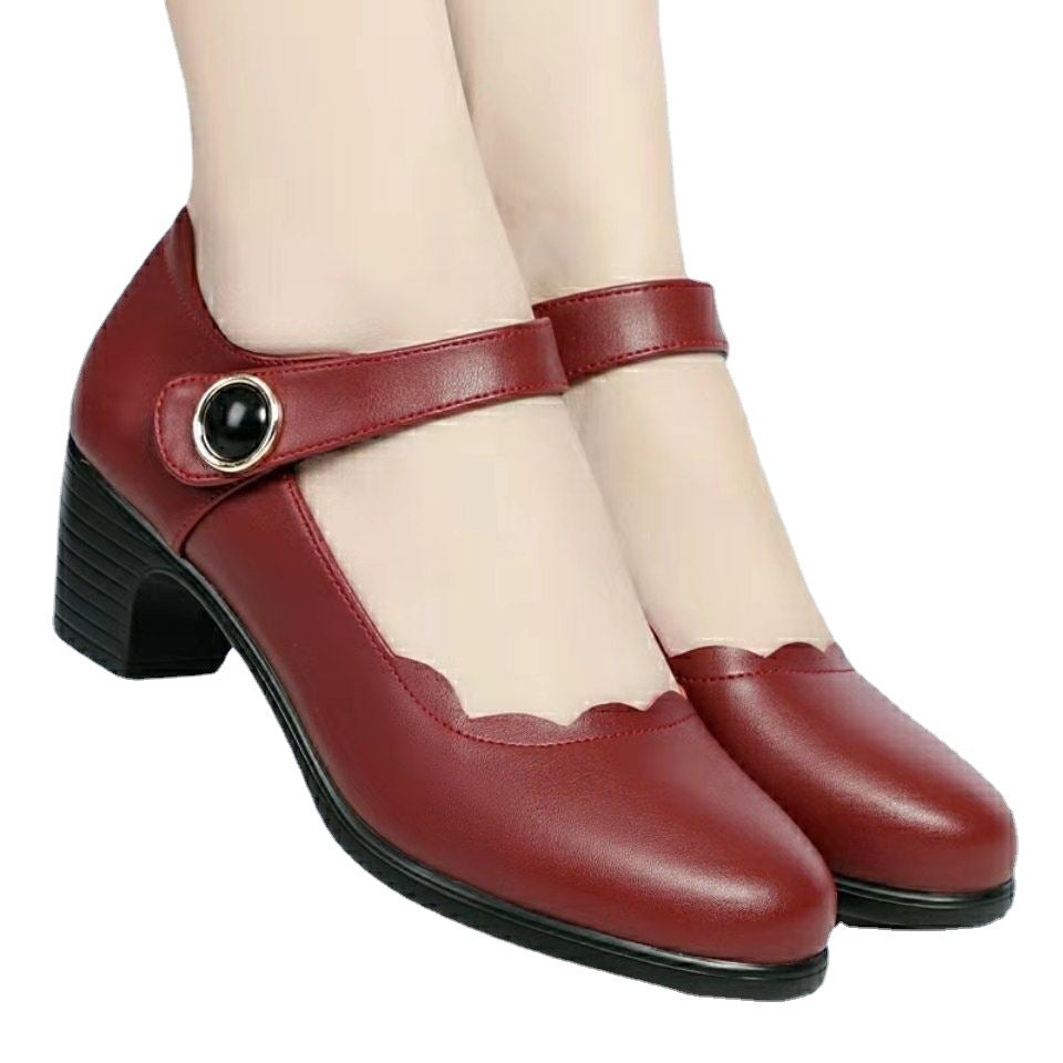 Soft Leather Shallow Mouth Single Order Shoes