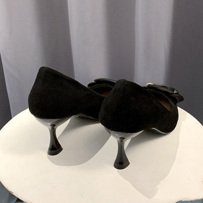 Fashion Pointed Shallow Mouth Ladies Single Stiletto Heel Women's Shoes