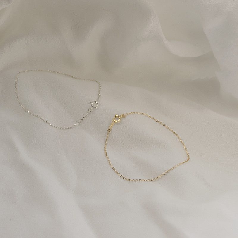 14K Gold Slim  Gentle Pigmented Bracelet