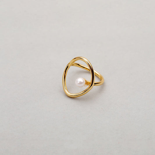 Artistic Sense Of Gentle Curve Design Texture Ring