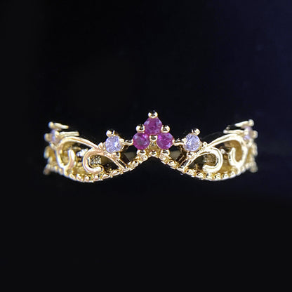 Medieval Wendy's Life Gentle Ocean Blue Girl Ring