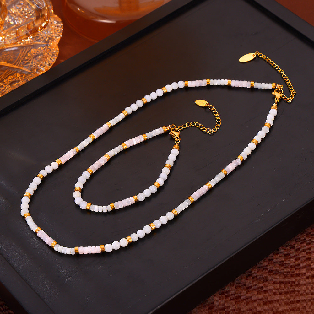 French Elegance Gentle Casual Style Jewelry Shell Beaded Design Sense